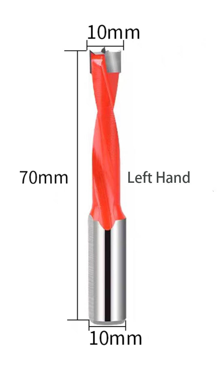 Two-Flute Carbide Dowel Drill Bits Dowel Boring Bits 70mm Length