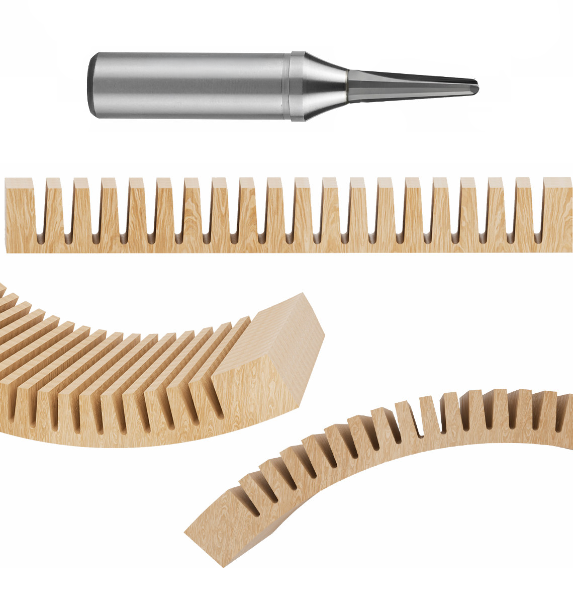 Bendy MDF V Groove TCT Router Bit