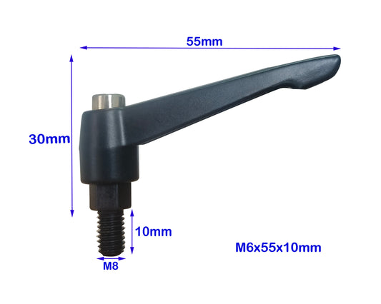M6 Clamping Knob Lever   Adjustable Machinery Handle    Locking  Thread Knob