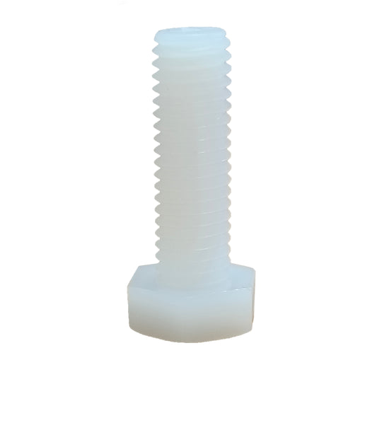 Nylon Hex Head Screws M8x25
